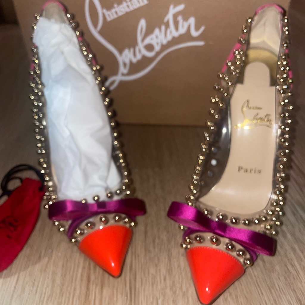 Christian Louboutin Brand New 100 Auth Bille Et Boule Pumps Msrp 1295 Sz38
